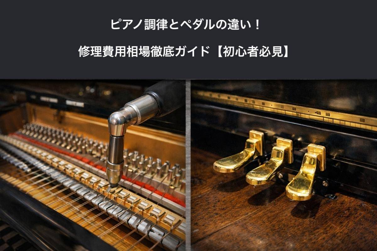 ピアノ調律とペダルの違い!修理費用相場徹底ガイド【初心者必見】