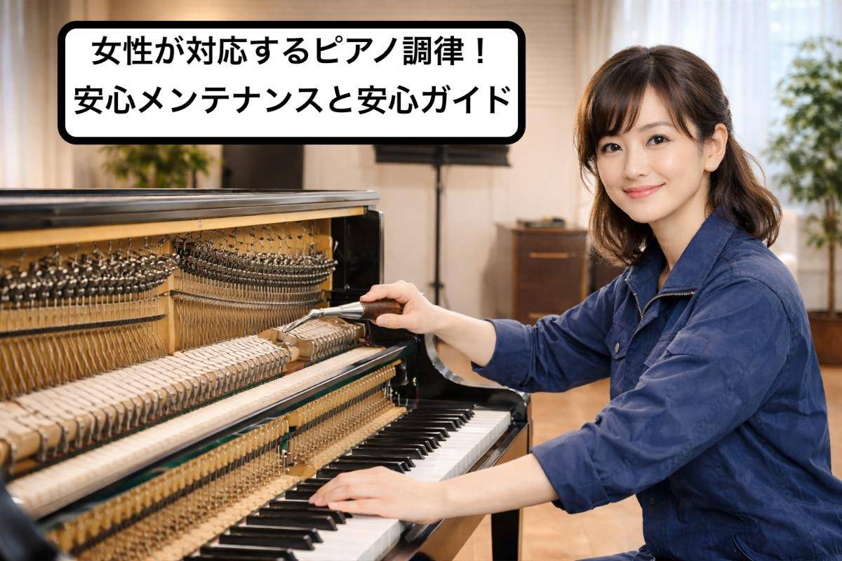 女性が対応するピアノ調律!安心メンテナンスと安心ガイド