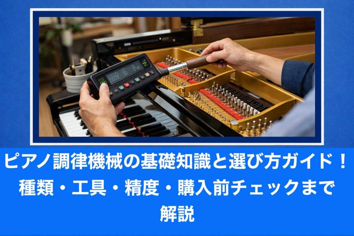ピアノ調律機械の基礎知識と選び方ガイド!種類・工具・精度・購入前チェックまで解説