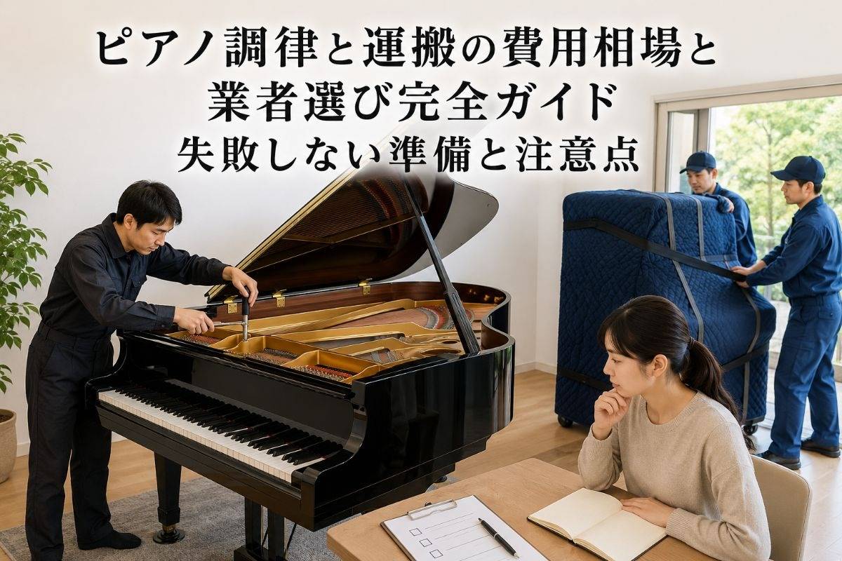ピアノ調律と運搬の費用相場と業者選び完全ガイド|失敗しない準備と注意点