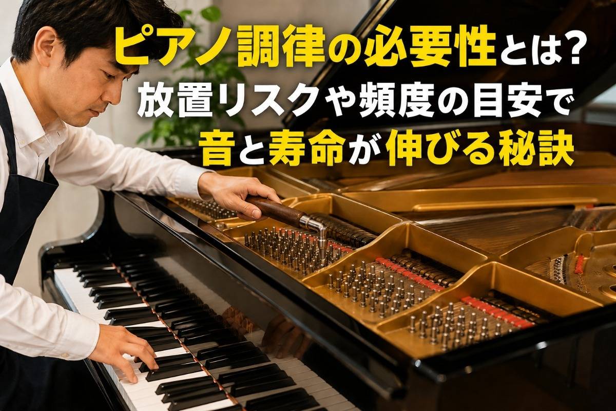 ピアノ調律の必要性を解説!放置リスクと音色を守るコツ