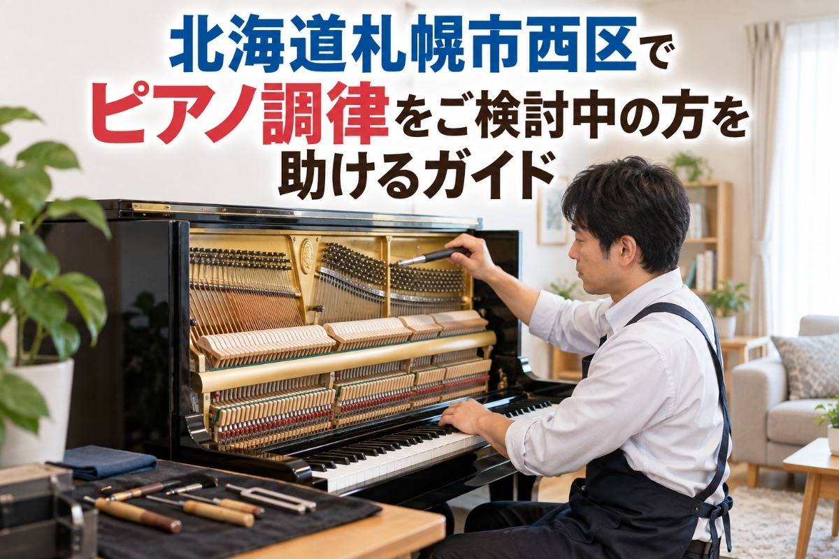 北海道札幌市西区でピアノ調律をご検討中の方を助けるガイド