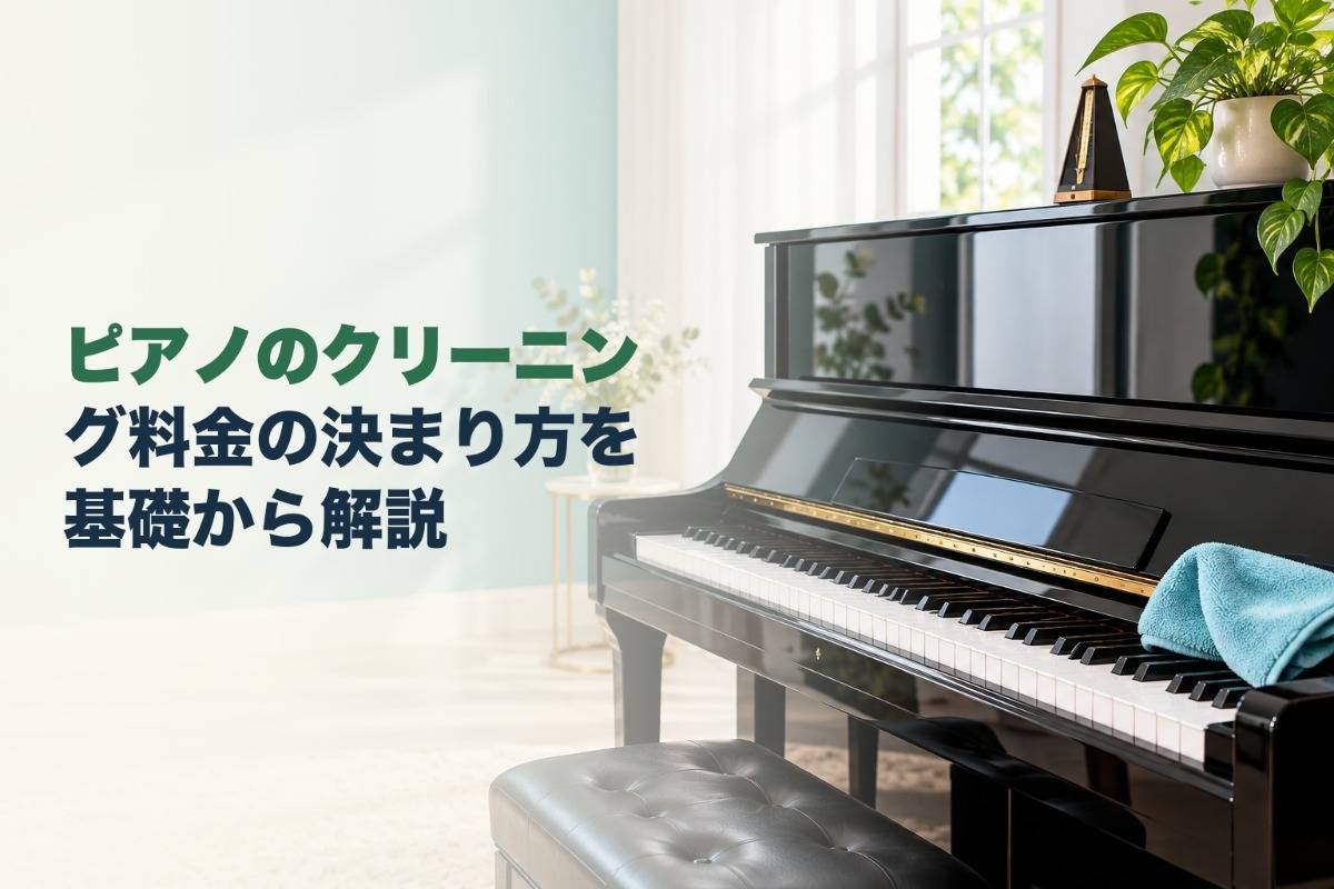 ピアノのクリーニング料金の決まり方を基礎から解説